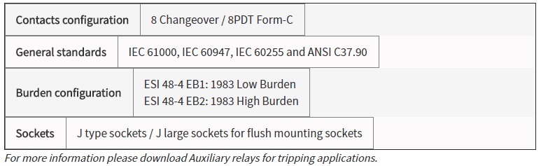 BJ-8RP lockout relay - 2