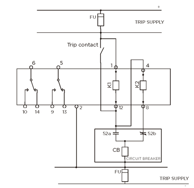 VDF-10 trip circuit supervision relay - 3